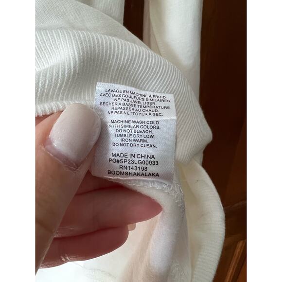 NWT Chubbies Men The Vanilla Latte Soft Terry Crewneck Sweatshirt White Size XXL - Picture 7 of 13